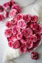 Edible roses and rose petals Royalty Free Stock Photo