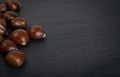 Edible Sweet Chestnuts, Healthy Autumn and Christmas Food Royalty Free Stock Photo