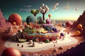 Edible Worlds: An Unreal Feast of Intricate Detail and Color-Coded Delights