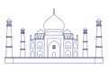 Edification of taj majal and indian independence day