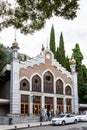 edifice of lower station of funicular in Tbilisi