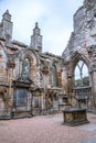 Edinburg. Ruins of Holyrood Abbey founded in 1128 by David I.