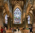 Interior of St. Giles` Cathedral in Edinburgh, Scotland