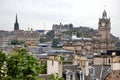 Edinburgh from Calton Hill including Edinburgh Castle and Scott Royalty Free Stock Photo