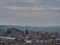 Edinburgh, capital of Scotland, from top of Arthurs seat Royalty Free Stock Photo