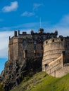 Edinburgh Castle viewd from the Vennel, Edinburgh, Scotland Royalty Free Stock Photo