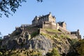 Edinburgh Castle is a historic castle in Edinburgh, Scotland. It stands on Castle Rock Royalty Free Stock Photo