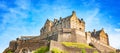 Edinburgh Castle over blue sky, Scotland Royalty Free Stock Photo