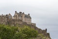 Edinburgh Castle from the Princess Street Gardens Royalty Free Stock Photo