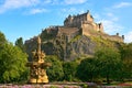 Edinburgh Castle, Scotland, Ross Fountain Royalty Free Stock Photo