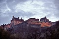 Edinburgh Castle at Sunset Royalty Free Stock Photo