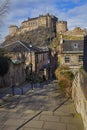 Edinburgh Castle View from Vennel
