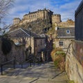 Edinburgh Castle View from Vennel