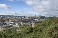 Edinburgh city view from a Calton Hill observation desc, Scotland