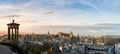 Edinburgh cityscape and skyline as seen from Calton Hill