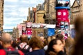 Edinburgh Fringe Festival 2018 on The Royal Mile Royalty Free Stock Photo