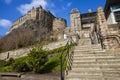 Edinburgh and Grannys Green Steps Royalty Free Stock Photo