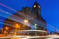 Edinburgh at night scene with Speed of Lights