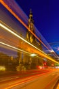 Edinburgh at night scene with Speed of Lights