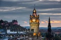Edinburgh at night Royalty Free Stock Photo