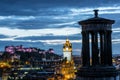 Edinburgh at night Royalty Free Stock Photo