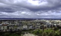 Edinburgh - panorama, a view from Edinburgh Castle Royalty Free Stock Photo