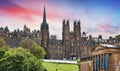 Edinburgh panorama view at sunset, Scotland - UK, New collage