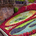 Edinburgh Princes Gardens Flower Clock Royalty Free Stock Photo