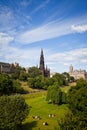 Edinburgh Princes Street Gardens Royalty Free Stock Photo