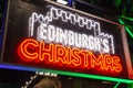 Edinburgh Christmas market sign