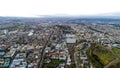 Edinburgh Scotland Aerial View Cityscape Royalty Free Stock Photo