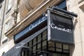 Hotel Chocolat sign and branding on the exterior of high street store.