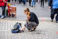 Edinburgh, Scotland, August 8th 2019.Edinburgh Festival Fringe.Street Performer Royalty Free Stock Photo