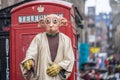 Edinburgh, Scotland, August 8th 2019.Edinburgh Festival Fringe.Street Performer Royalty Free Stock Photo