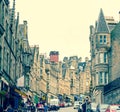 Edinburgh, Scotland, 27 August, 2019. Tourists visiting historical Cockburn Street, Old Town