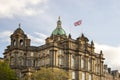 Edinburgh Scotland England. Architecture of the city. View of the Museum on the Mound in Edinburgh.