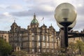 Edinburgh Scotland England. Architecture of the city. View of the Museum on the Mound in Edinburgh.