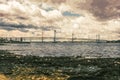 Edinburgh Scotland England - oil painting. The landscape of the Firth of Forth.