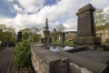 Edinburgh Scotland England. Old Calton Cemetery - a cemetery with old gravestones in Edinburgh.