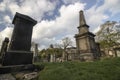 Edinburgh Scotland England. Old Calton Cemetery - a cemetery with old gravestones in Edinburgh.