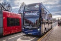 AirLink double decker bus on Princes Street in Edinburgh Royalty Free Stock Photo