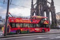 CitySightseeing double decker tourist bus in Edinburgh Royalty Free Stock Photo