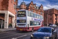 Double decker public bus in Edinburgh Royalty Free Stock Photo