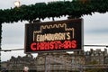 Edinburgh Christmas Market Sign