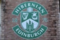 Hibernian Football Club Logo on Stadium Wall Royalty Free Stock Photo