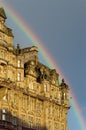 Edinburgh, Scotland, rainbow after rain