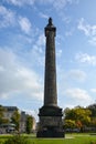 EDINBURGH, SCOTLAND - September 27, 2017: Melville Monument at Royalty Free Stock Photo