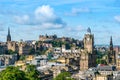 Edinburgh Scotland Skyline ,viewed from Calton Hill Royalty Free Stock Photo