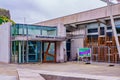 The Scottish Parliament Building at Holyrood designed by the Catalan architect Enric Miralles Royalty Free Stock Photo