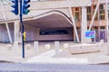 The Scottish Parliament Building at Holyrood designed by the Catalan architect Enric Miralles Royalty Free Stock Photo